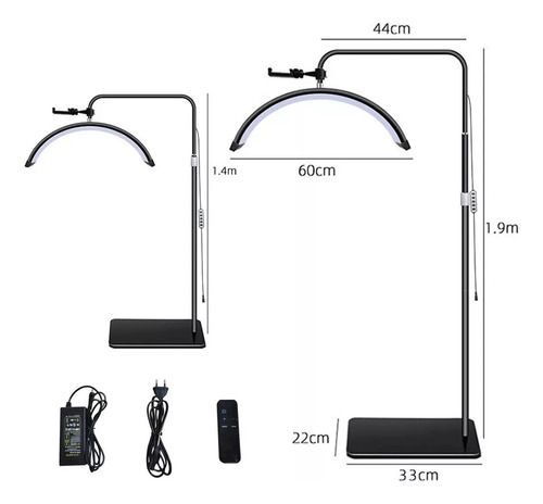 Lámpara Para Pestañas Microblading 3 Tonos Luz Led Ajustable