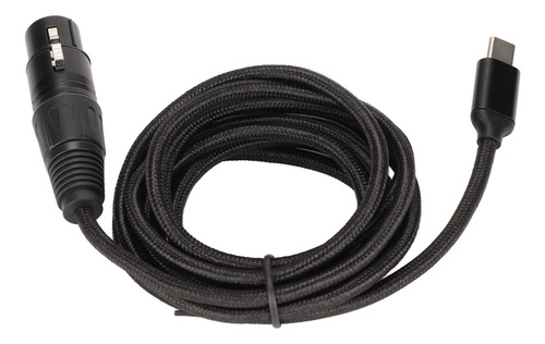 Usb C Para Xlr Cabo Fêmea Baixo Ruído Hifi Plug And Play Usb