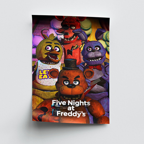 5 Posters Five Nights At Freddy's 33 X 48 Cm