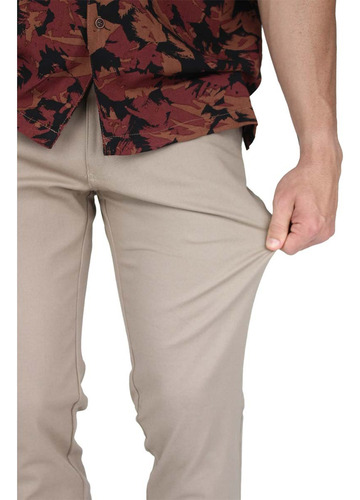 Pantalones Hombre Slim Fit De Vestir Casual Cómodo
