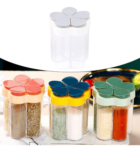3 Dispensador De Condimentos De Especias Vacío Gris