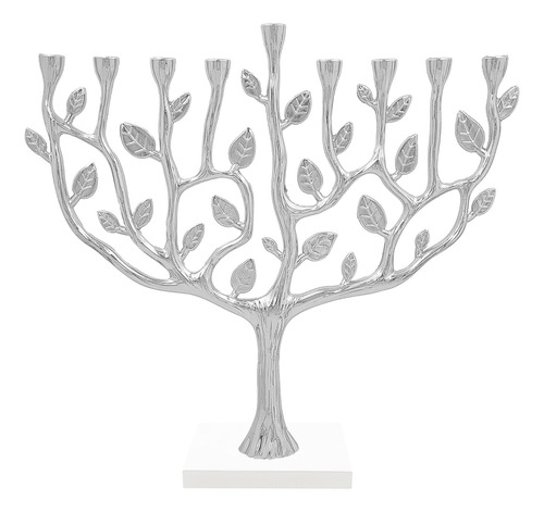 Menorah/candelabro The Dreidel/prata