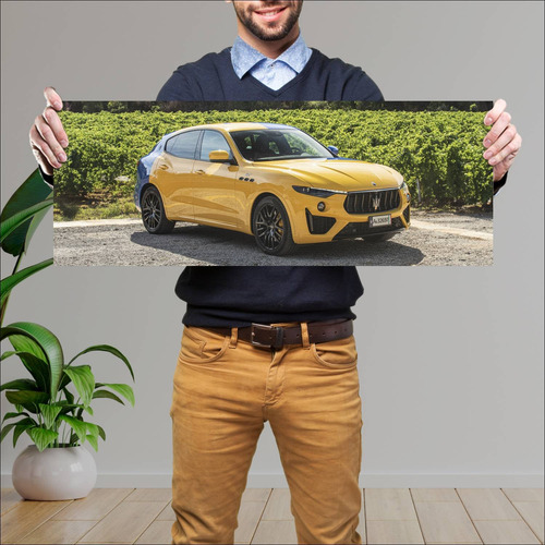 Cuadro 30x80cm Auto 2021 Maserati Levante Hybrid 345