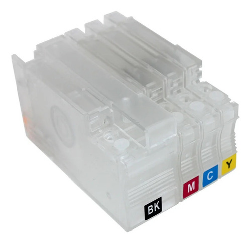 4 Cartuchos Rellenables Chip Resteable 954 Tinta 400 Ml Dy