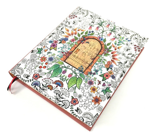 Diario Ilustrado Cuaderno Tapa Dura Flores Hojas Y Mariposas