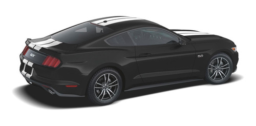 Imagen 2 de 8 de Calcomanias Vinilo Blanca Doble Linea Ford Mustang
