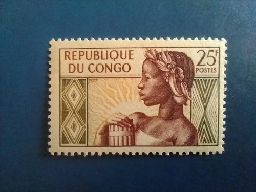 Estampilla En Argentina S/uso Única Del Congo Año 1959