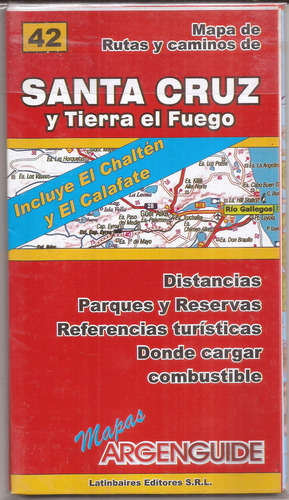 Mapa Santa Cruz Y Tierra Del Fuego Nuevo 81 Por 57 Cm