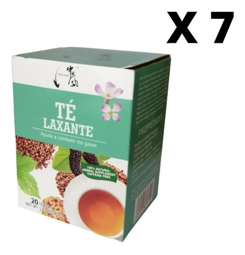 7 Cajas Té Laxante Regular Move 20 Sobres X Caja