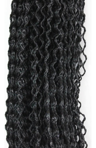 Cabelo Sintético Miojinho Frisado 60cm - 80g Preto