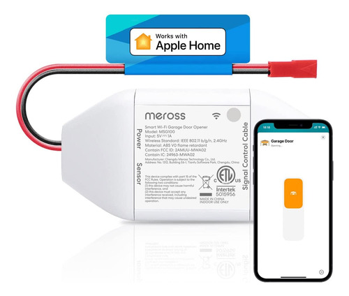 Interruptor Eléctrico Smart Meross Para Puertas + Home Kit