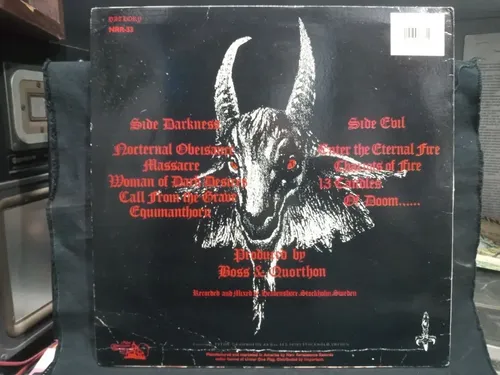 Lp Bathory Under The Sign Of The Black Mark 87 Encarte Usa