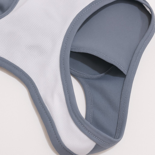 Set Top Deportivo + Blusa Corta Niña 10 A 16 Gris/negro Mediana