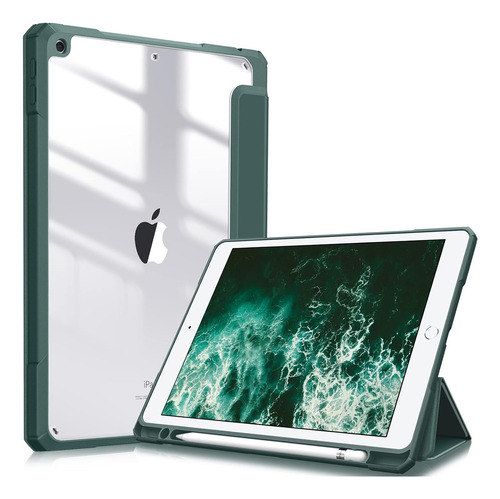 Funda Para iPad 10,2 9.a Gen Fintie Transparente Con Tapa