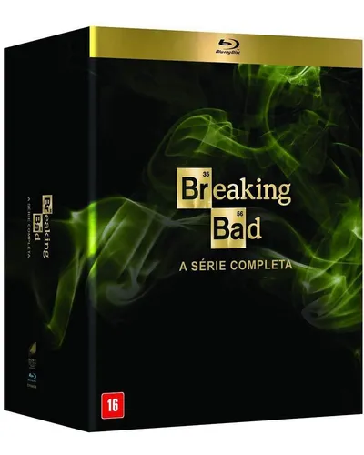 Breaking Bad Blu Ray Box Set Box Blu-ray Breaking Bad 16 Discos - 62 Episódios E Extras | Frete grátis