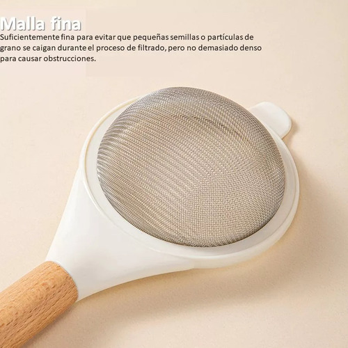 Colador De Tamiz Malla Fina De Acero Inoxidable