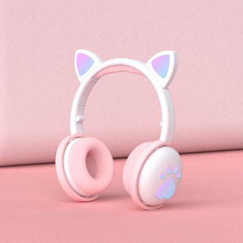 Auricular Bluetooth Micrófono Con Oreja De Gato