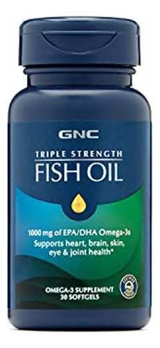 Gnc Omega 3 1000mg, 30 Cápsulas