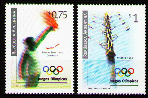 1996 Deportes- Juegos Olímpicos Atlanta - Argentina Mnh