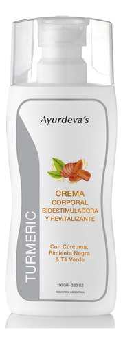 Crema Corporal Turmeric Ayurdeva's Skinfood Con Cúrcuma Herbal Pote