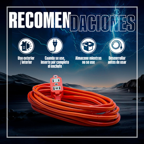 Element Resources Multi-21 multicontacto rojo de 3 tomas con 127V