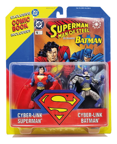 Kenner - 1995 - Superman Man Of Steel - Superman And Batman