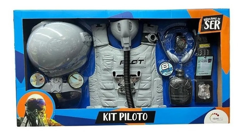 Kit Piloto Aviador Con Chaleco Y Accesorios