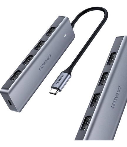 Adaptador Usb C Hub Usb 3.0 Windows 4-puertos 5gbps Otg