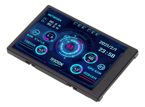 Mini Monitor De 3,5 Polegadas Ips Usb Screen Aida64 Pc Cpu D