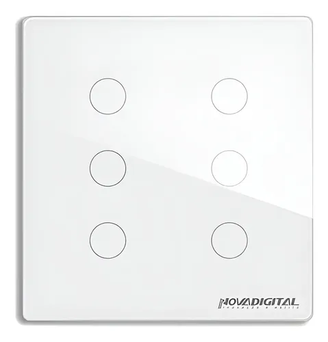 Novadigital Interruptor Inteligente Wifi Novadigital 6 Teclas Botões