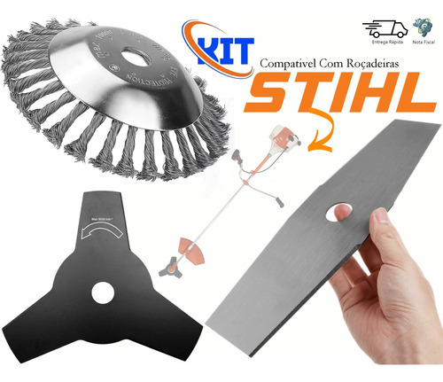 Kit Completo 3 Em 1  Para Roçadeiras Stihl Fs 160 220 290