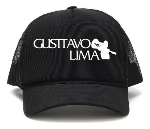 Boné Aba Curva Telinha Trucker Estampado Gustavo Cantor