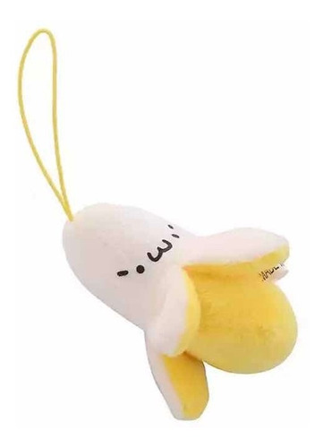 Llavero De Peluche Colgante Diseño Banana Plátano Kawaii