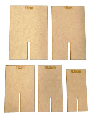 Molde De Mdf Para Moños De Cabello, Modelo 31, 5 Piezas