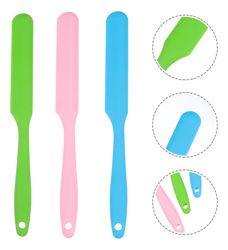 Mini Espátula De 3 Peças Make Stick De Depilação De Silicone