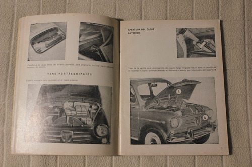 Fiat 600e 1964/5 Manual De Uso Y Manutencion (Usado)