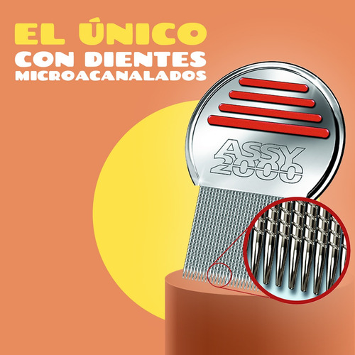 Peine Fino Assy 2000 Piojos Y Liendres Pack X 24 Unidades