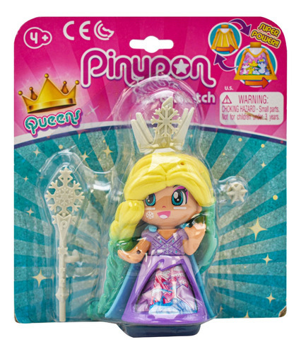 Pinypon Queens Vestido Violeta Super Power Famosa Cd