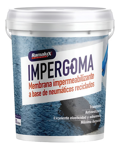 Impergoma A Base De Ruedas De Autos. Elastomerico 20k