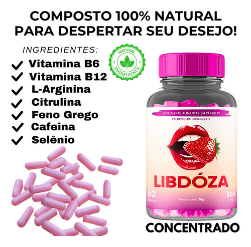 Libido Feminino Suplemento Concentrado Aumenta Desejo Sexual Estimulante Sexual Libido