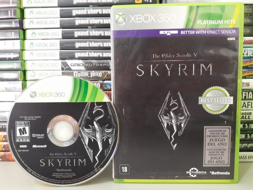 The Elder Scrolls V Skyrim Xbox 360 Original Mídia Física