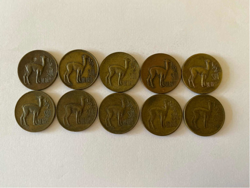 Serie Completa De Monedas De 1/2 Sol De Oro De 1966 A 1975