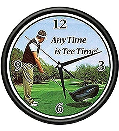 Reloj De Pared De Golf Golfista Golf Club Pelota Guante Rega