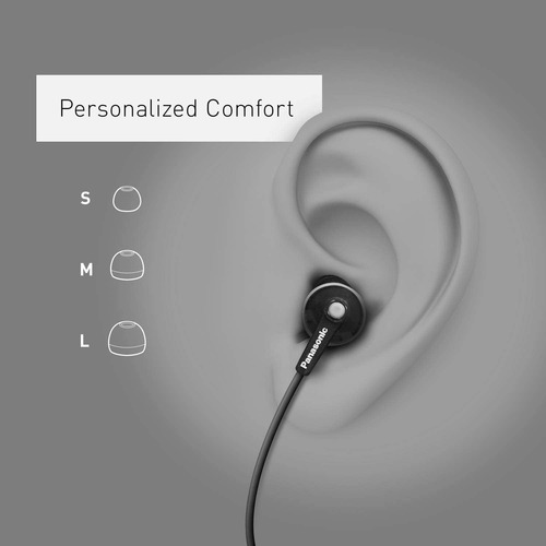 Auriculares Intraurales Panasonic Ergofit Rp-hje120-k Negros