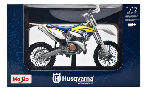 Husqvarna Fe 501 Motocicleta A Escala 1/12 Maisto Color Blanco