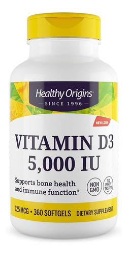 Healthy  Vitamina D3 360 Caps - Unidad a $539