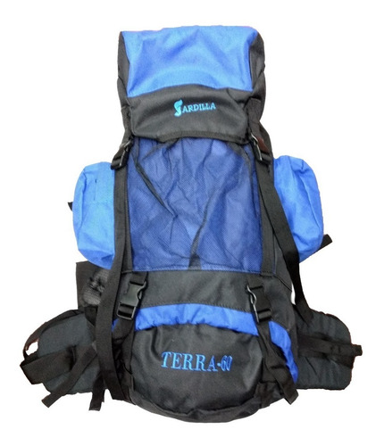 Mochila Mochilero Terra 60 Lts Camping Varillas De Aluminio