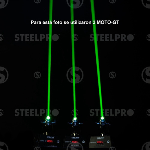 Imagen 5 de 7 de Steelpro - Laser Verde 80mw - Motorizado - Dmx - Moto-gt