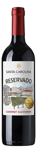 Vino Tinto Cabernet Suavignon Santa Carolina Reservado 750ml