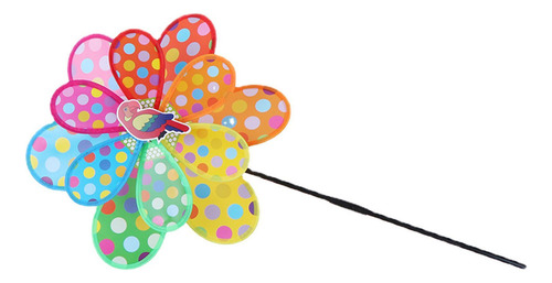 Molinetes De Jardín Yard Wind Spinner Puntos De Color Decora